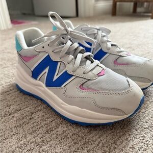 New Balance 57/40 White and Blue Shoes